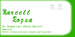 marcell rozsa business card