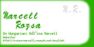 marcell rozsa business card